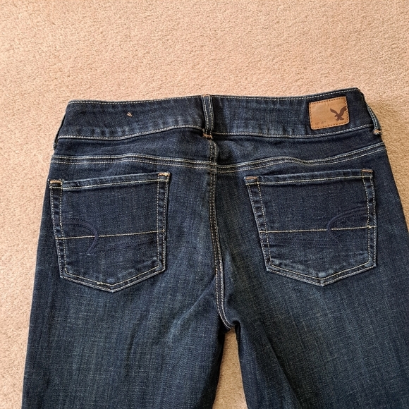 American Eagle Outfitters Jeans Women's 8 Blue Denim Artist Stretch Flare - Picture 11 of 15